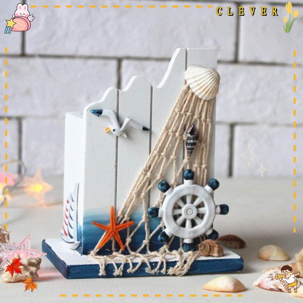 CLEVER Giá Đỡ Cọ Trang Điểm Bằng Gỗ Tiện Dụng Cho Văn Phòng