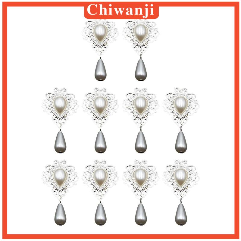 Bộ 10 Nút Dẹt Dùng Để Trang Trí Thẻ Vòng cổ / Giày