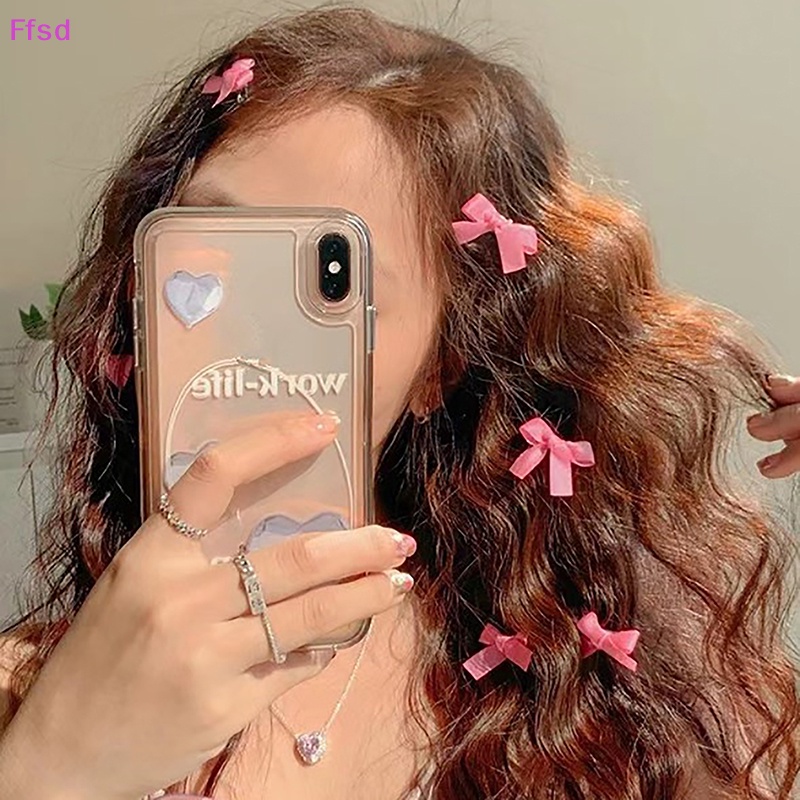 Set 8 Kẹp Tóc Nơ Nhỏ Xinh Xắn Thời Trang Mùa Hè Cho Nữ