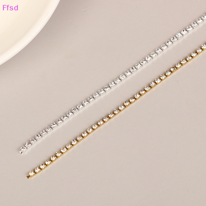 1 Cuộn Dây Xích 10M 2.0mm Đính Đá Lấp Lánh Dùng Trang Trí Quần Áo DIY