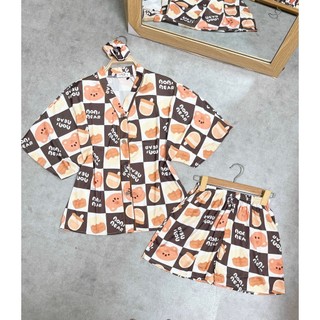 (Chubby Bigsize) Bộ Lụa Đùi Cánh Dơi 5D Bigsize 50-85kg