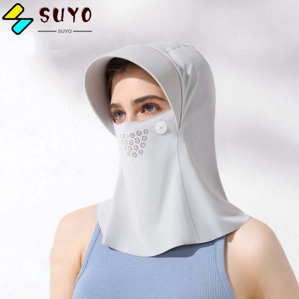 SUYO Yếm Ăn Vải Lụa Lạnh Thoáng Khí Chống Nắng Chuyên Dùng Cho Nam Và Nữ