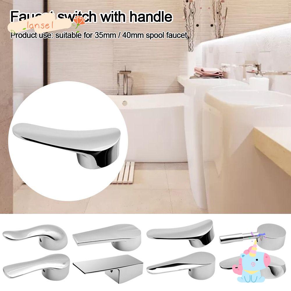 LANSEL Tay Cầm Mạ Chrome Thay Thế Cho Vòi Nước Nóng Lạnh 35mm / 40mm