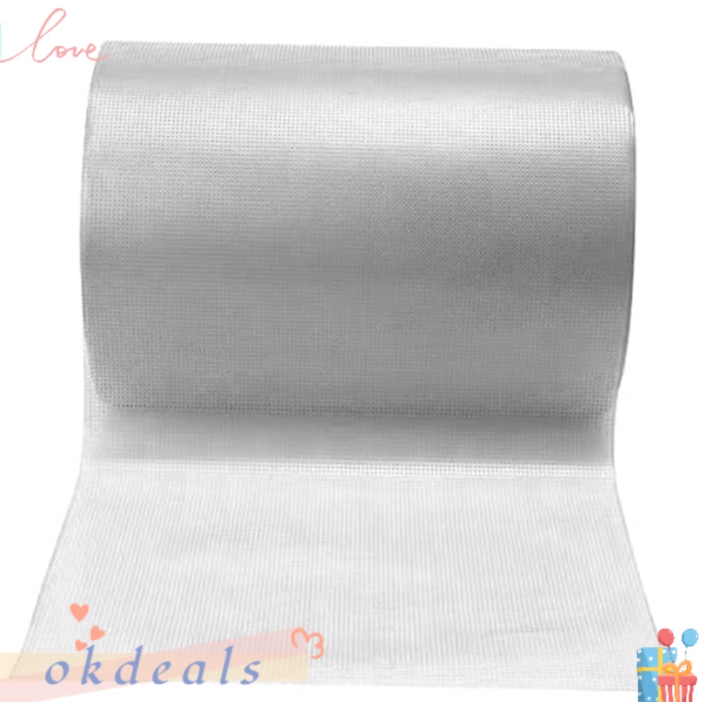 OKDEALS Bộ Ổn Định 14 Tấm Vải Canvas Hòa Tan Trong Nước Kích Thước 22Cmx100Cm Tiện Dụng Cho Máy Thêu Chữ Thập