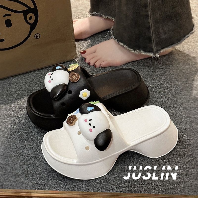 JUSLIN dép dép nữ sandal nữ dép bánh mì nữ dép bánh mì nữ 2023 NEW 070107