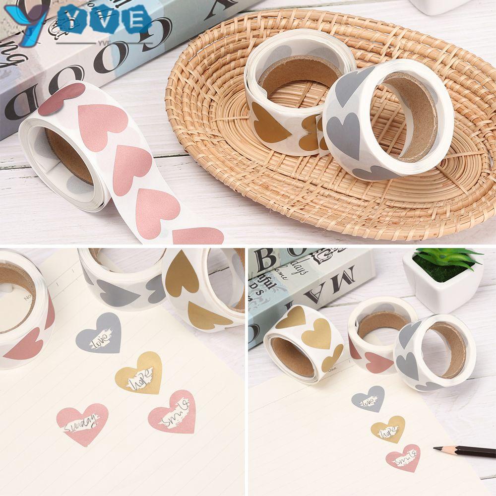 YVE Set 300 Miếng Dán Hình Trái Tim Trang Trí Tiệc