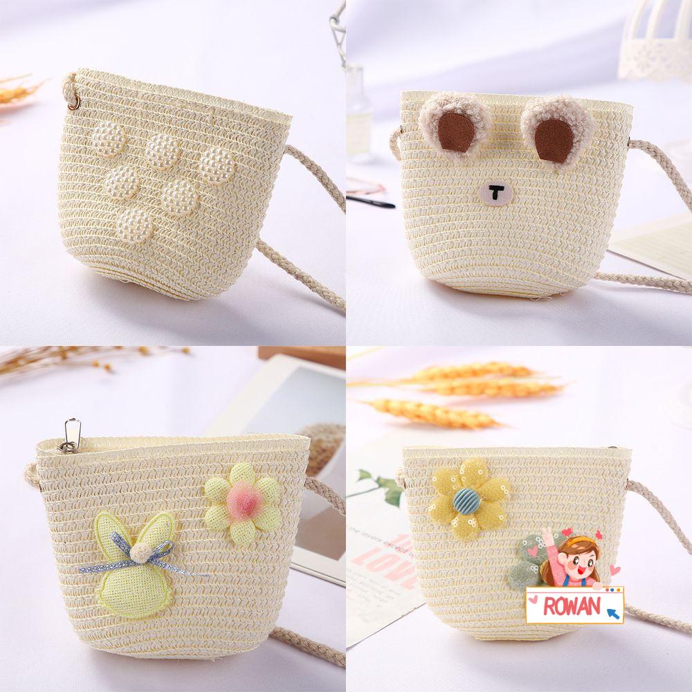 ROWANS Túi Cói Đeo Vai Thời Trang Hè Cho Bé Gái
