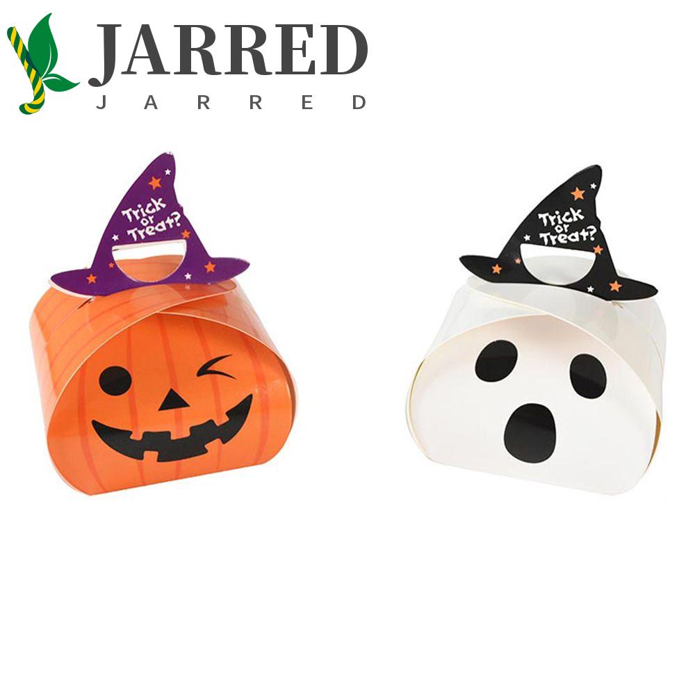 JARRED Hộp Giấy Đựng Kẹo / Snack Hình Ma Bí Ngô Trang Trí Halloween