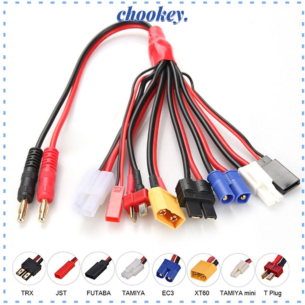 CHOOKEY Cáp Sạc Pin Lipo Mini Đầu Vào 4.0mm XT60 Sang Đầu Ra JST XT60 EC3 Futaba Tamiya Thay Thế Chuyên Dụng
