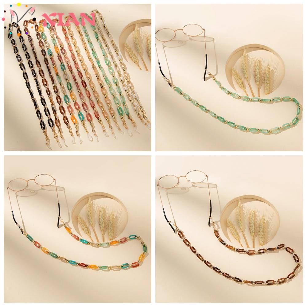 XIANTIN Dây Xích Kim Loại Acrylic Chống Trượt Đeo Mắt Kính Thời Trang