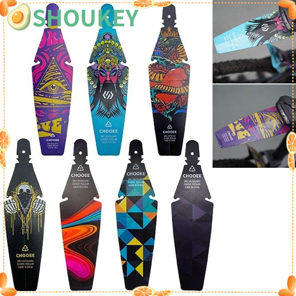 SHOUKEY FENDER Tấm Chắn Bùn Cố Định Tháo Rời Được In Họa Tiết Tiện Lợi Dành Cho Xe Đạp