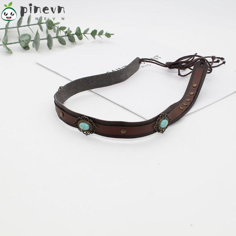 PINEVN Dây Thắt Lưng Da PU Có Thể Điều Chỉnh Dùng Trang Trí Nón Handmade DIY