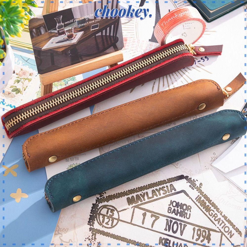 CHOOKEY Túi Đựng Bút Phong Cách Retro