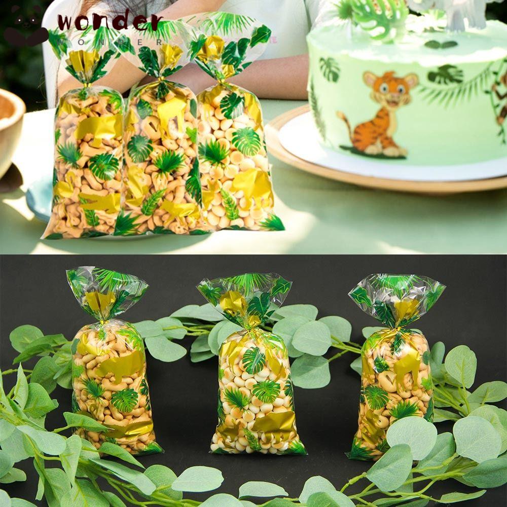 WONDER Set 50 / 100 Túi Đựng Kẹo 12.5cmx27.5cm Có Dây Buộc Cho Tiệc Tùng / Lễ Hội