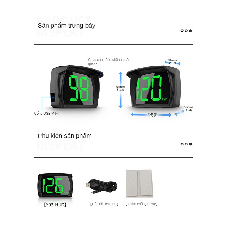 【Hàng Giao Ngay】Bộ Hiển Thị tốc độ Trên kính Chắn Gió ô tô HUD Y03KM Ổ Cắm USB định Vị GPS Trên ô tô | BigBuy360 - bigbuy360.vn