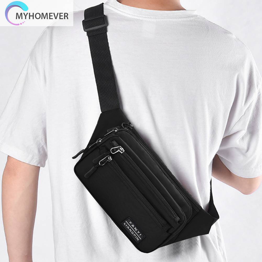 Túi Đeo Chéo Ngực Bằng Da PU 400D Chống Văng Nước Tiện Dụng Mang Theo Du Lịch