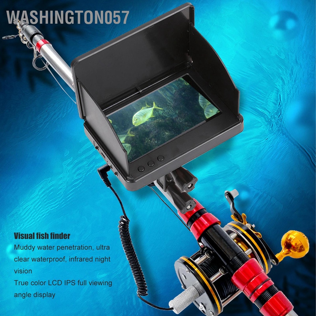 Washington057 Dò Tìm Cá Chuyên Nghiệp Màn Hình IPS 4.3Inch HD Dưới Nước Camera Cho Thuyền Đánh Biển Câu Trên Băng