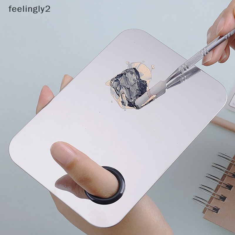 Bộ Dụng Cụ Trộn Màu Trang Điểm / Làm Móng Bằng Thép Không Gỉ