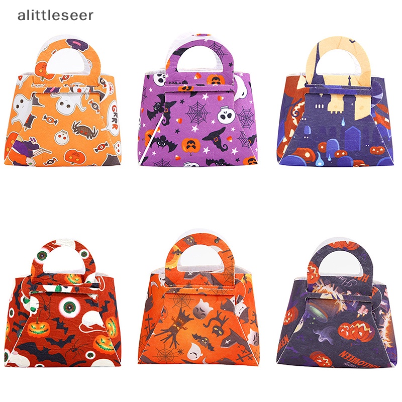 1 Túi Đựng Kẹo Hình Ma / Dơi / Bí Ngô Trang Trí Halloween Sáng Tạo Cho Bé