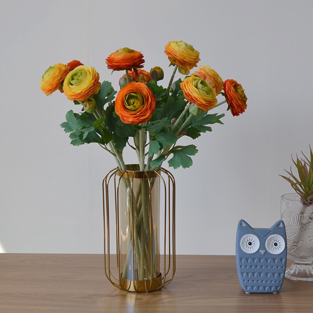 Hoa Sen Giả 2 Đầu Dùng Trang Trí Phòng Khách / Bàn Ăn