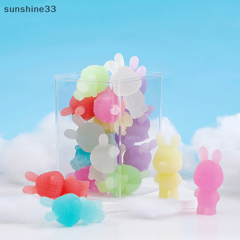 Set 1 / 2 Thỏ Dạ Quang Mini Trang Trí Tiểu Cảnh