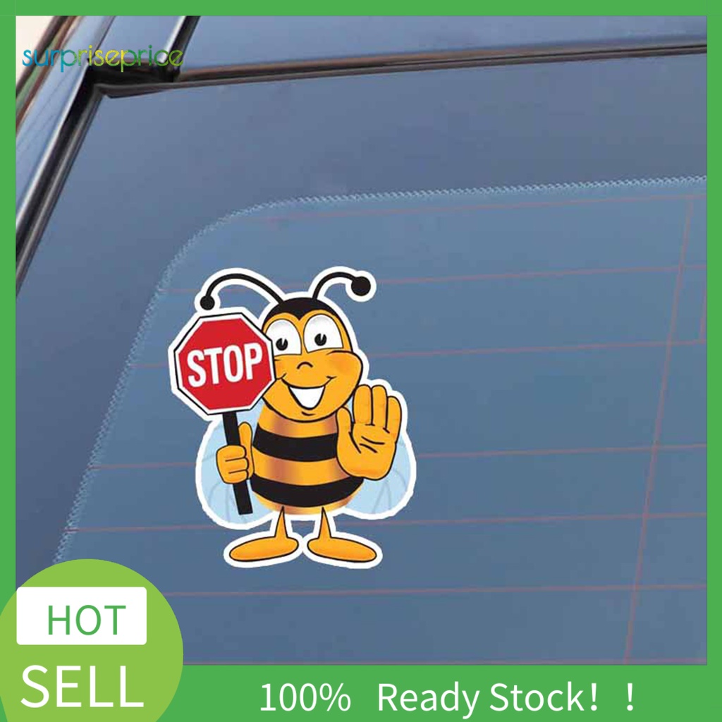 Miếng Dán Trang Trí Cửa Sổ Bằng PVC Chống Thấm Nước Hình Chú Ong Dễ Thương