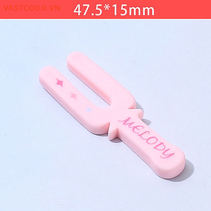 Bộ Kẹp Tóc / Kẹp Điện Thoại Mini Họa Tiết Melody 3D Dễ Thương DIY