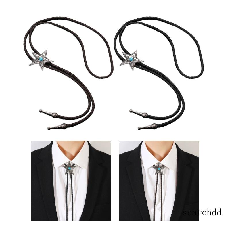 Tìm Kiếm Ngôi Sao Tinh Tế Bolo Tie Rodeo Cowboy Star Bola-Tie Phương Tây Cà Vạt Bolo Ngôi Sao Kim Loại Bolo Tieeo Je