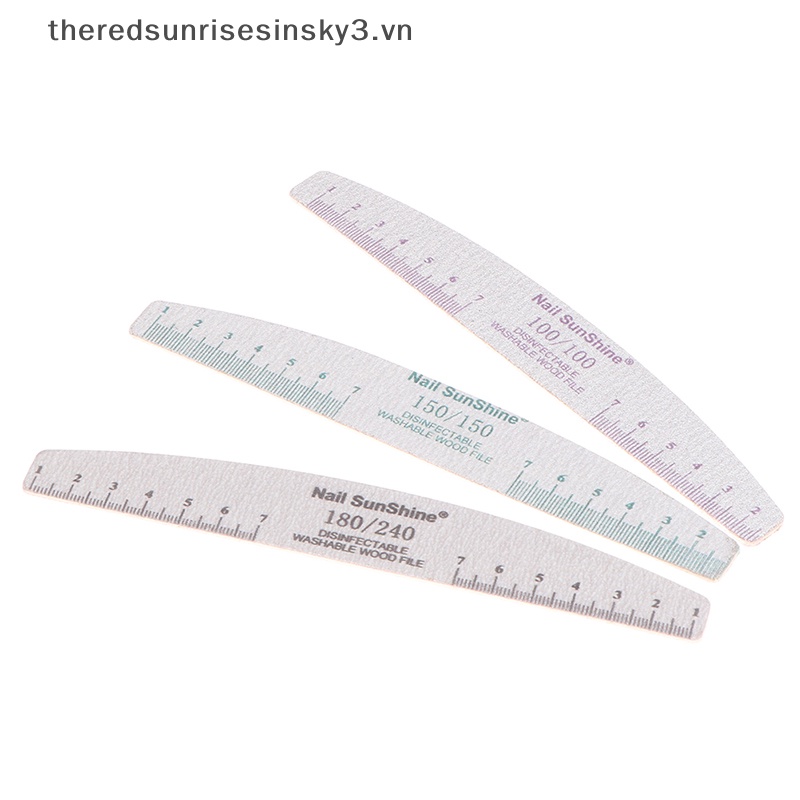 Bộ 10 Giấy Nhám Đánh Bóng Móng Tay 100 # 150 # 180 # 240 Grit