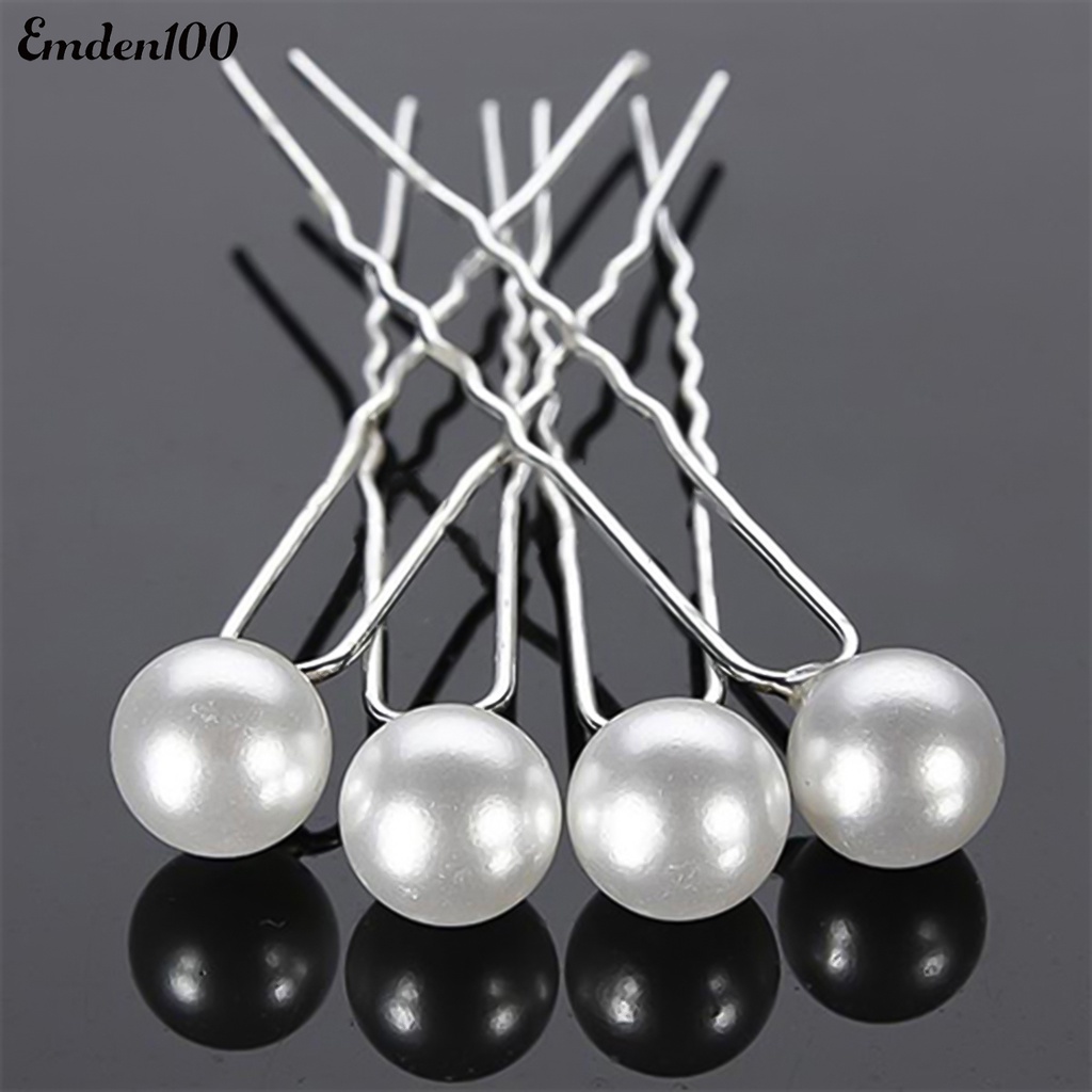 Set 20 Kẹp Tóc Đính Ngọc Trai Giả Thời Trang Cho Nữ