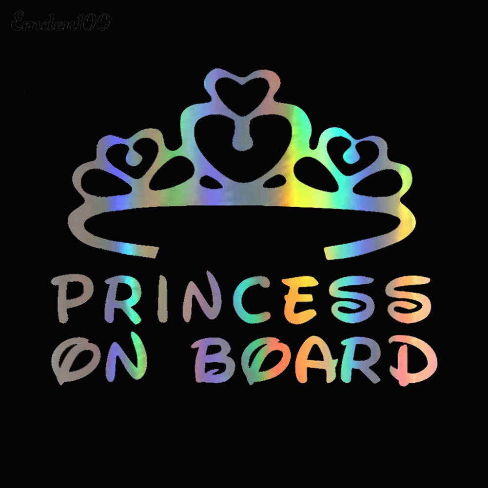 [EMDEN] Hình Dán Cảnh Báo Baby in Car Phản Quang Nhiều Màu Sắc Trang Trí Cửa Sổ Xe Hơi