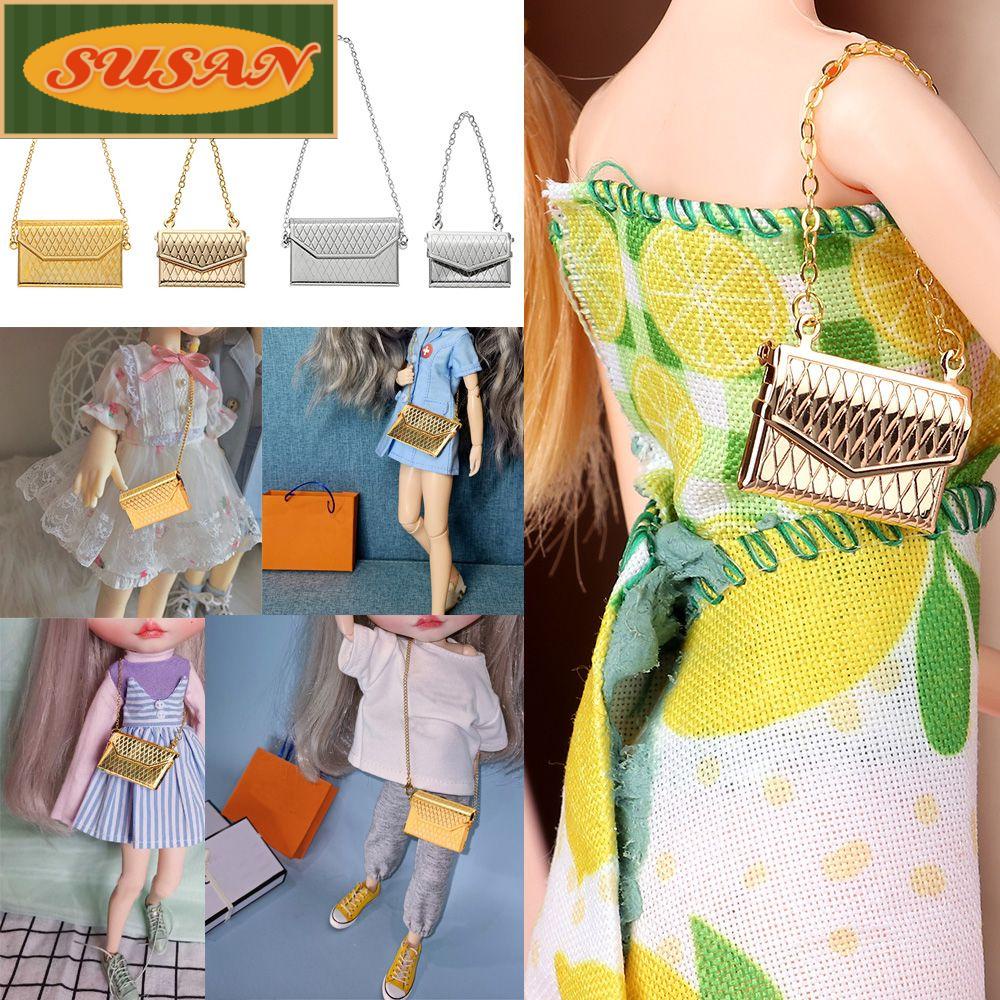SUSANS Móc Khóa Kim Loại Mini Hình Túi Xách Búp Bê Haversack Thời Trang