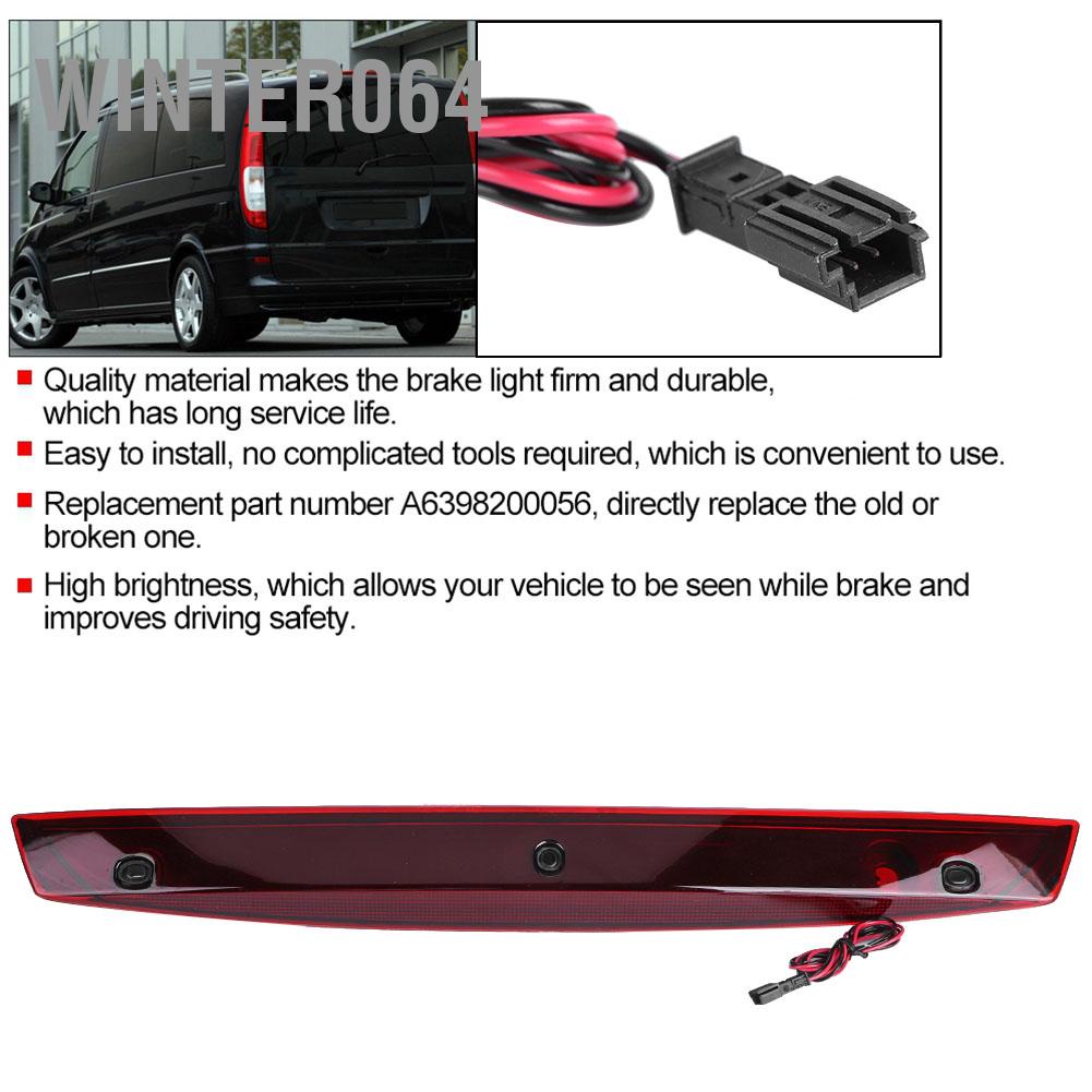 Winter064 Xe Ô Tô Tự Động Đèn Phanh Cao Gắn Dừng Phù Hợp Cho Mercedes Benz W639 Vito Viano