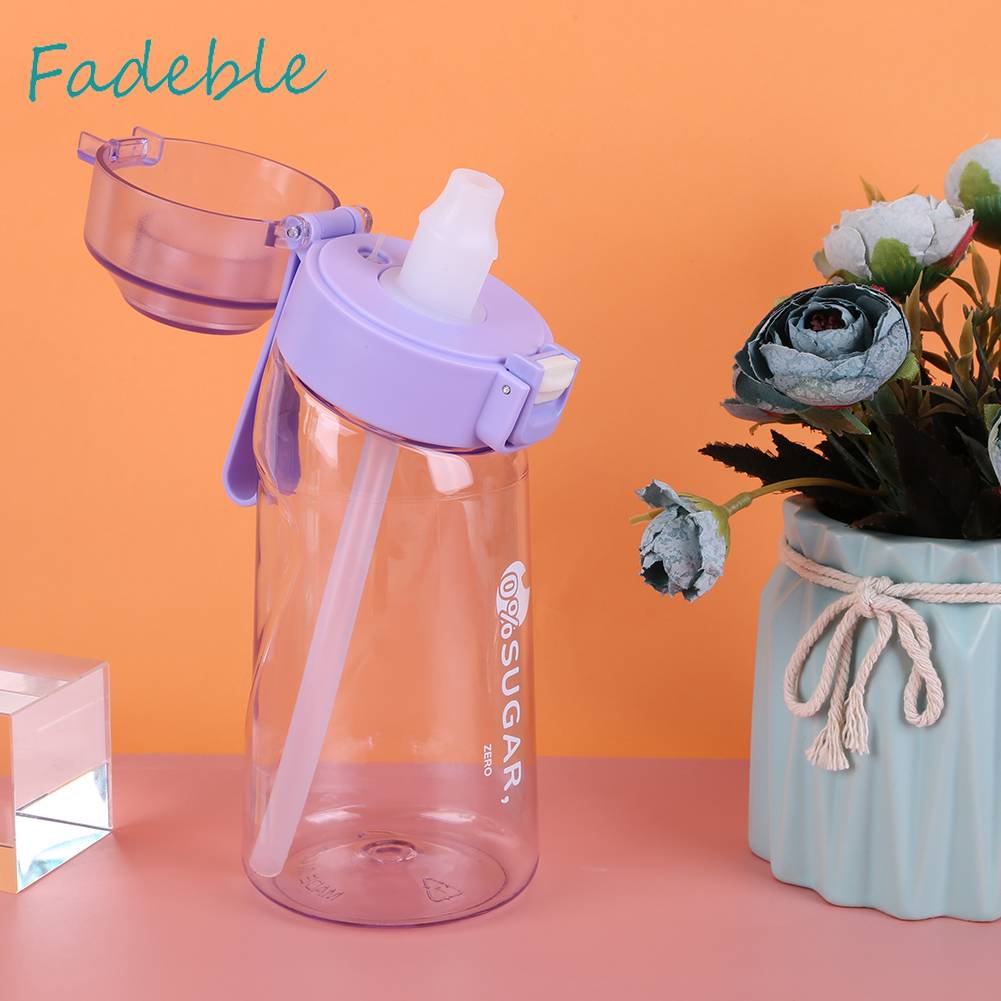 Bình Nước 500ML Có Thể Tái Sử Dụng Kèm Ống Hút Tiện Dụng Cho Bé