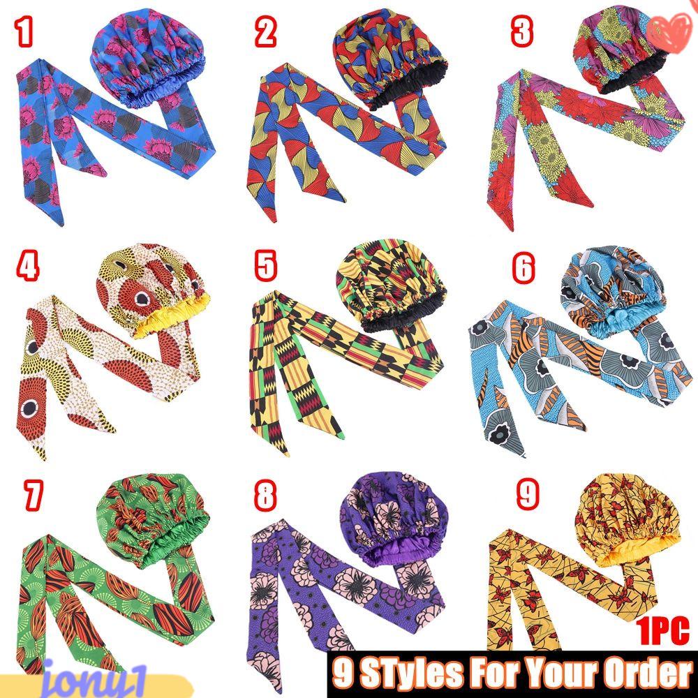 JONYE Mũ Trùm Đầu Bằng Satin Co Giãn Cho Nữ