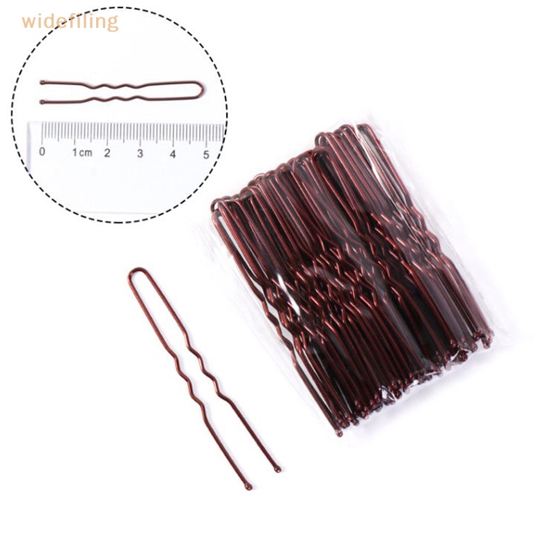 Set 50 Kẹp Tóc Chữ U Màu Vàng Kim Tạo Kiểu Tóc Thời Trang Cho Nữ