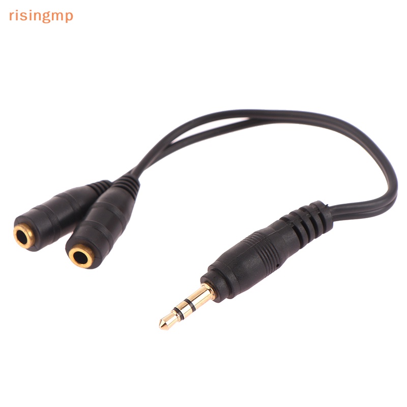 Cáp Tai Nghe 2 ĐầU CắM 3.5mm Sang 2 Lỗ CắM Chuyên DụNg Cho Iphone Android