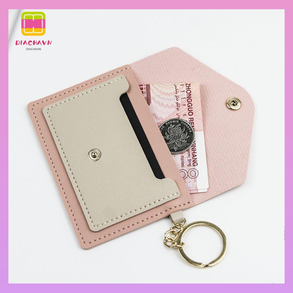 DIACHAVN Ví Đựng Thẻ Thiết Kế Xinh Xắn Thời Trang Cho Nữ