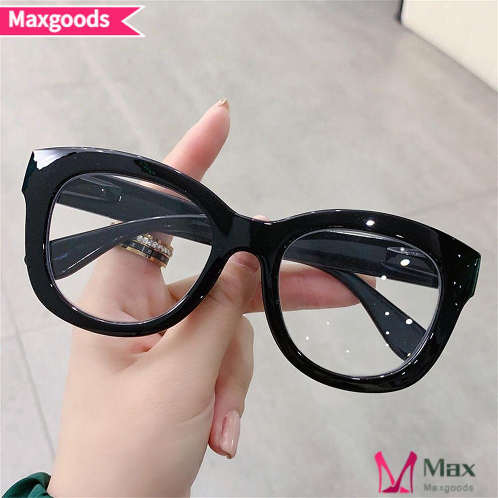 MAXG Kính Mát Gọng Lớn Chống Tia UV Siêu Nhẹ Màu Sắc Đơn Giản Thời Trang Cho Nữ