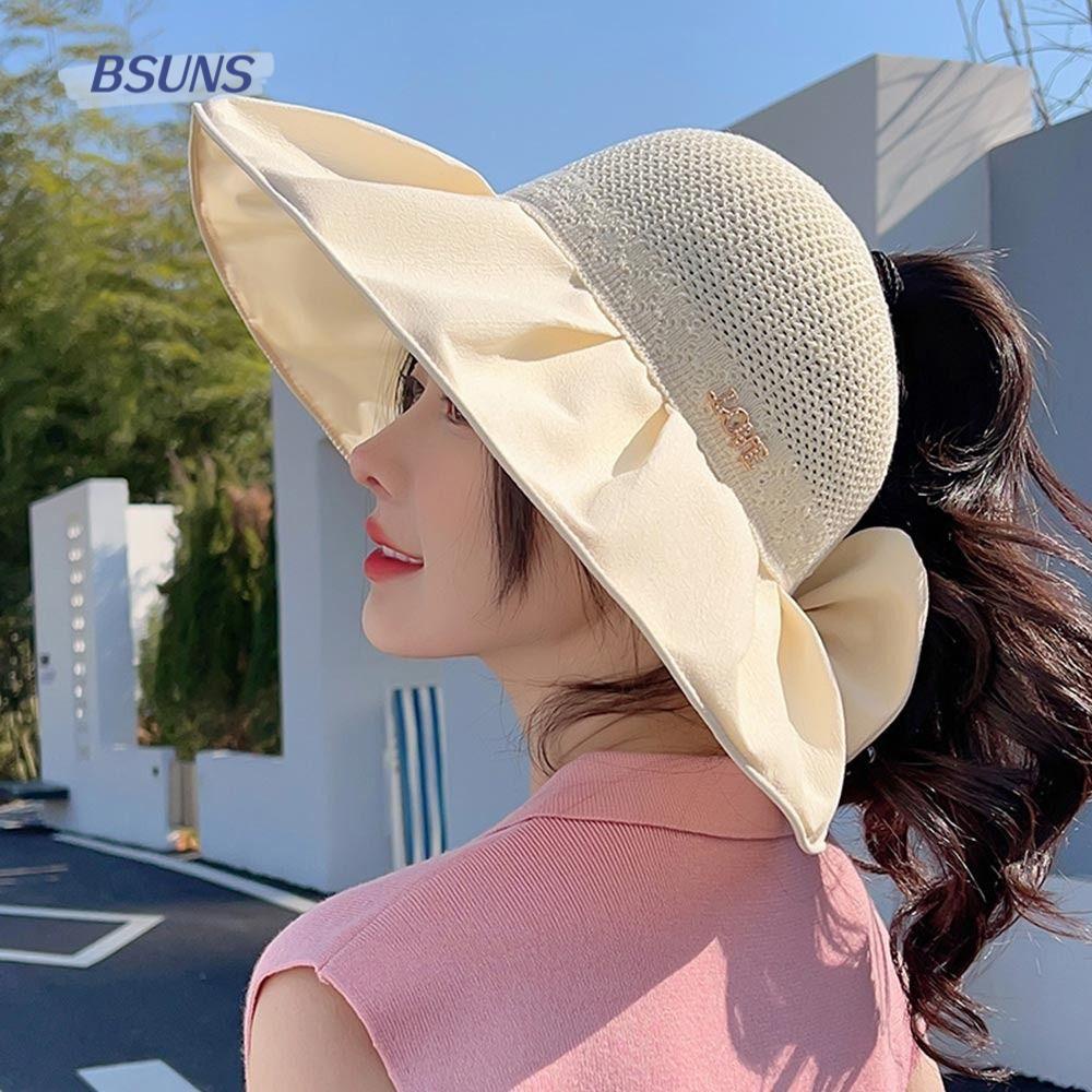 BSUNS Mũ Cói Rộng Vành Chống Tia UV Cao Cấp Thời Trang Cho Nữ