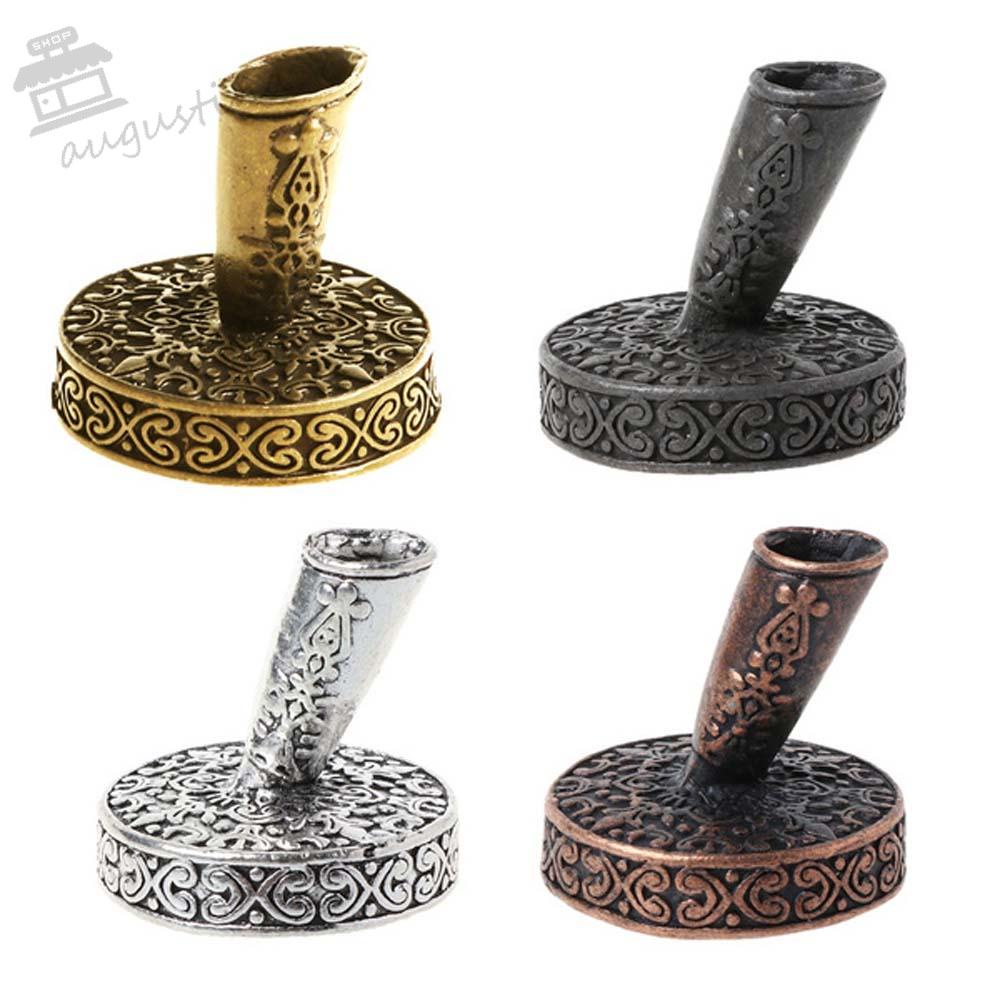 AUGUSTINA Giá Đỡ Bút Bằng Thép Không Gỉ Hình Lông Vũ Phong Cách Châu Âu Cổ Điển