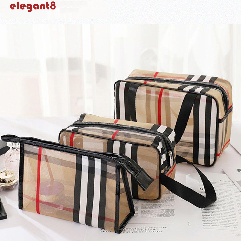 ELEGANT Túi Lưới Đựng Mỹ Phẩm Cỡ Lớn Chống Thấm Nước Tiện Lợi Khi Đi Du Lịch