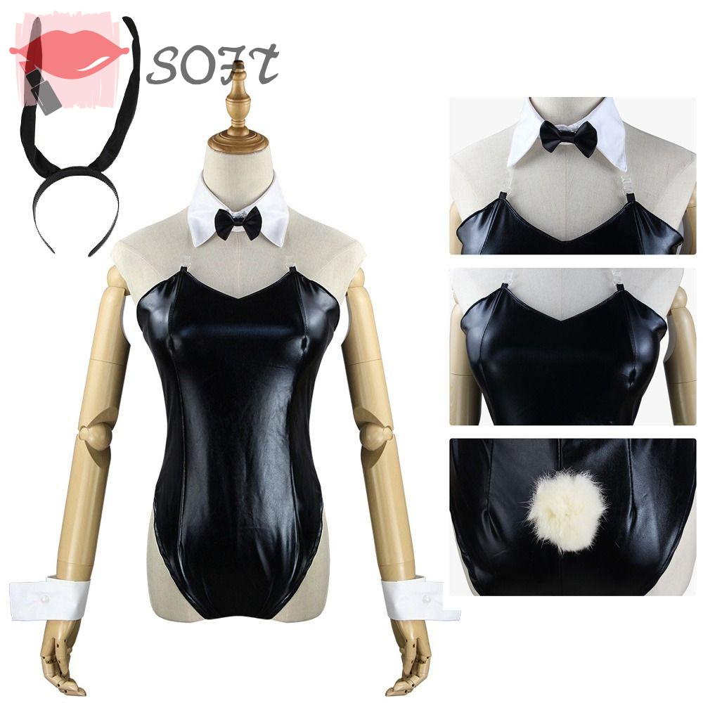 SOFTNESS Bộ Đồ Hóa Trang Cô Gái Thỏ Anime Dễ Thương Quyến Rũ