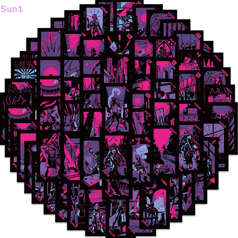 Bộ 72 Miếng Dán Trang Trí Hình Máy Tarot Cyber Punk Dành Cho Trẻ Em DIY Sun1 &gt;