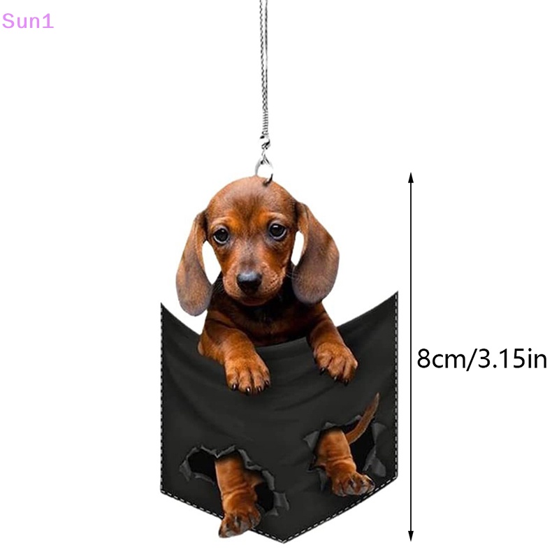 Sun1 > 2023 Móc Treo Trang Trí Nội Thất Xe Hơi Hình Chú Cún Mini Xinh Xắn