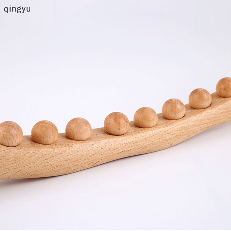 Gậy Mát Xa Gua Sha 8 Hạt Bằng Gỗ Carbon Lưng Cơ Thể