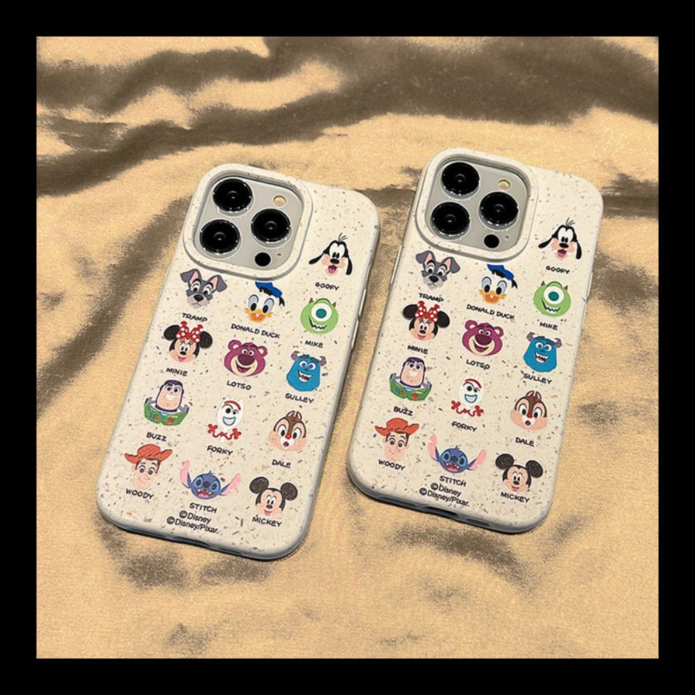 Ốp Điện Thoại TPU Mềm Chống Rơi Chống Bụi Hình Đầu Búp Bê Disney Cho IPhone 14 13 12 11 Pro Max X XR 8 7 Plus
