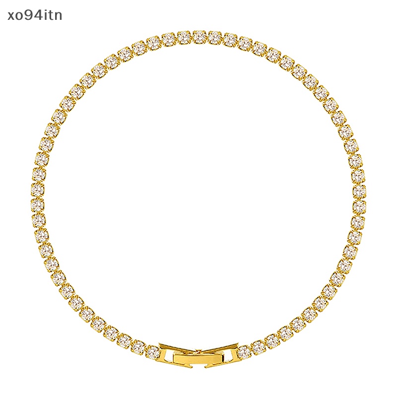 Vòng Tay Mạ Vàng Đính Đá Lấp Lánh Chất Lượng Cao Điều Chỉnh Được Kích Thước Cho Nữ