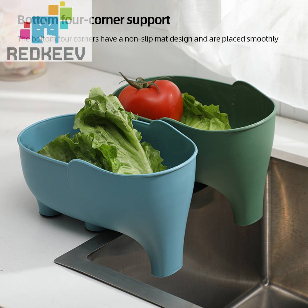 Rổ Đựng Đồ Đa Năng Có Lỗ Thoát Nước Tiện Lợi Cho Nhà Bếp