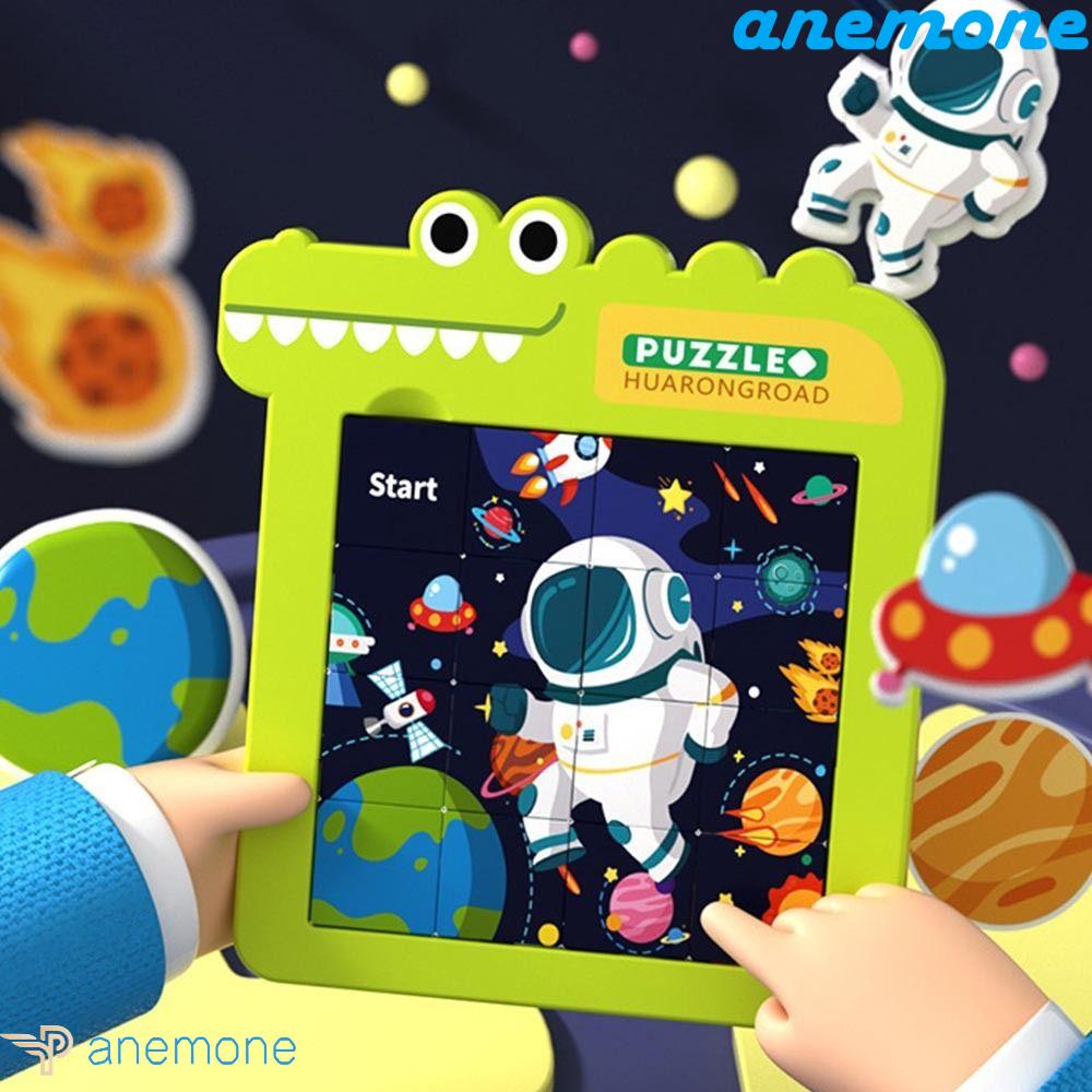 ANEMONE Bộ Đồ Chơi Trượt Xếp Hình Bằng Nhựa ABS Hình Động Vật Sáng Tạo Dành Cho Bé